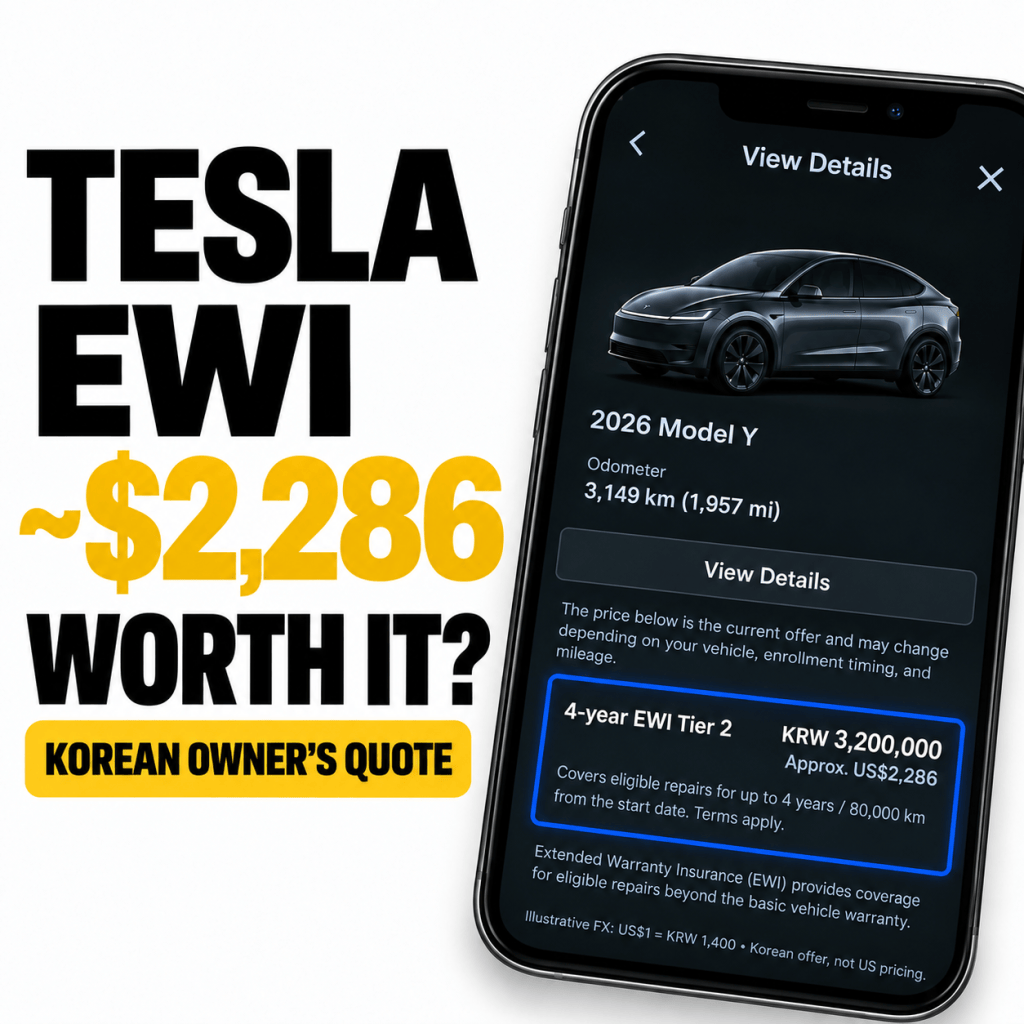 Is Tesla’s Extended Warranty Worth It? My Model Y Quote vs. Actual Parts Prices